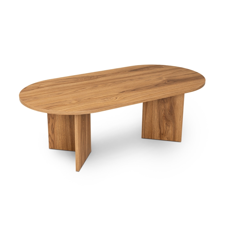 Sofabord OVAL 60x120 cm brun
