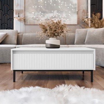 Sofabord OZMI 100x40 cm hvid