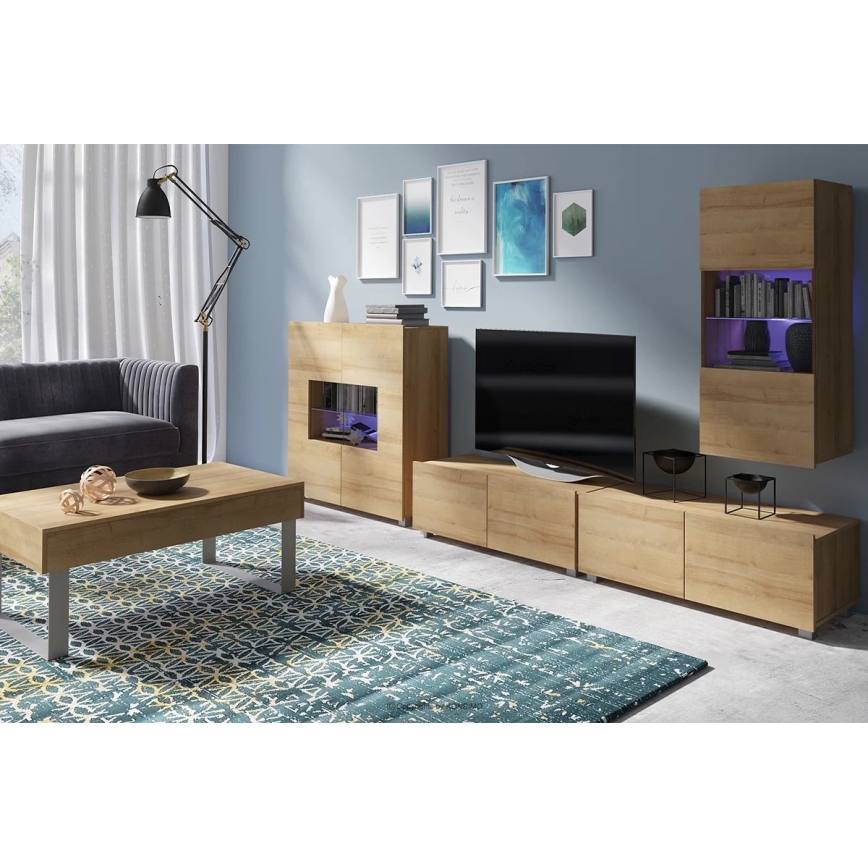 Sofabord PAVO 45x110 cm brun