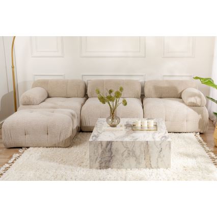 Sofabord PRIZMA 35x90 cm i marmorlook