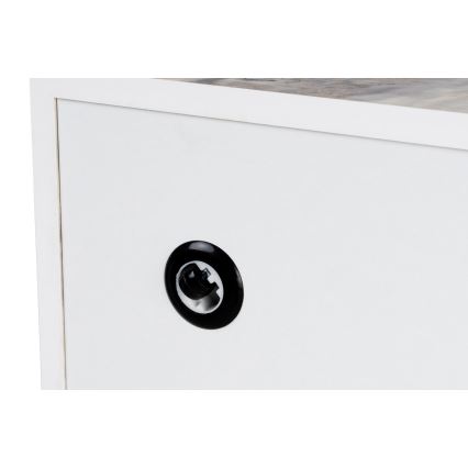 Sofabord PRIZMA 35x90 cm i marmorlook