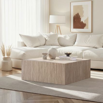 Sofabord PRIZMA 90x90 cm beige