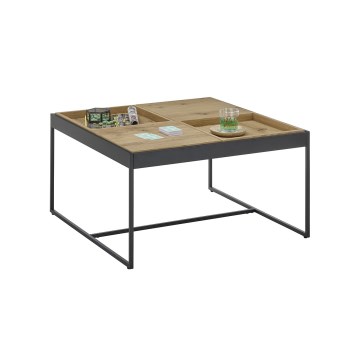 Sofabord PULSE 83x83 cm eg/sort