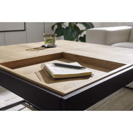 Sofabord PULSE 83x83 cm eg/sort