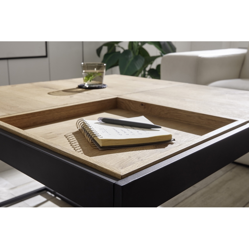Sofabord PULSE 83x83 cm eg/sort