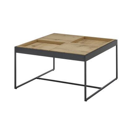 Sofabord PULSE 83x83 cm eg/sort