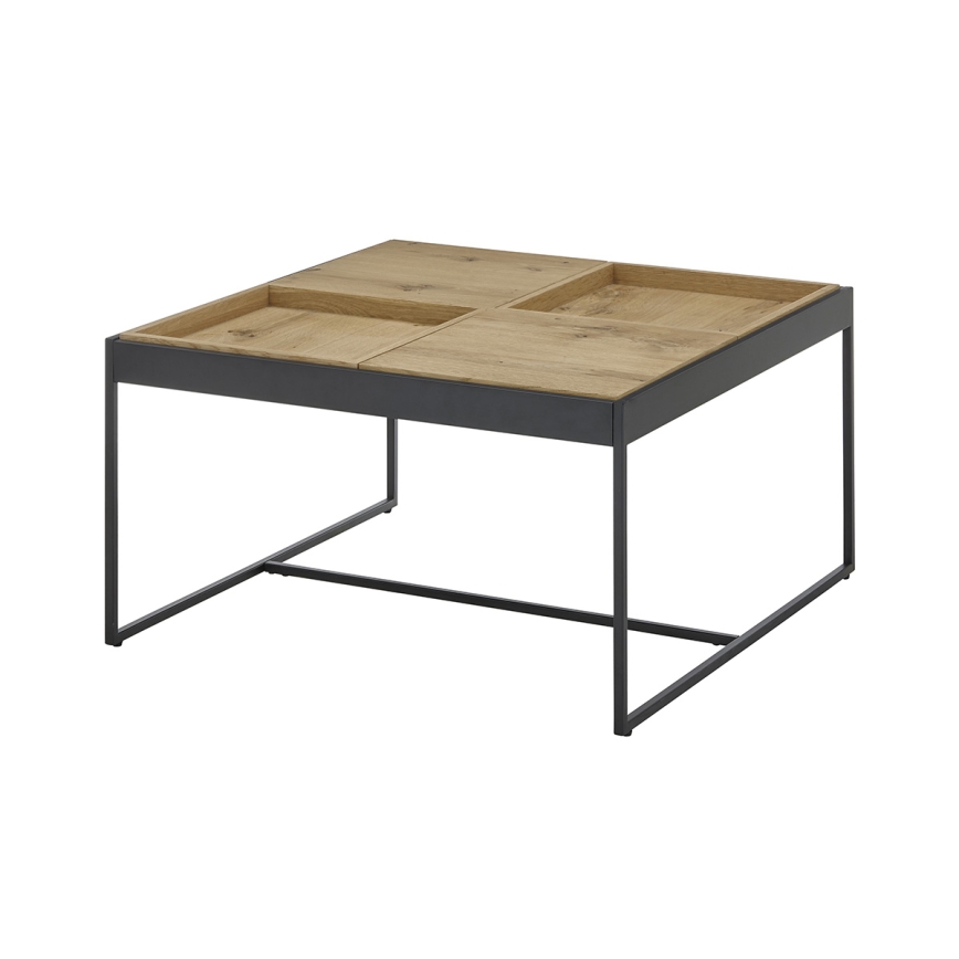 Sofabord PULSE 83x83 cm eg/sort