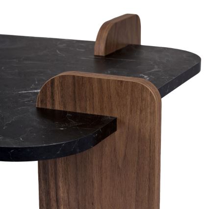 Sofabord PURO 120x60 cm valnød/sort