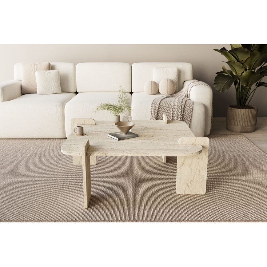 Sofabord PURO 90x90 cm beige