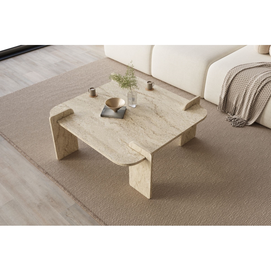 Sofabord PURO 90x90 cm beige