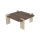 Sofabord PURO 90x90 cm valnød/beige