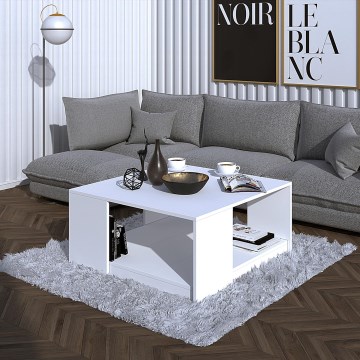 Sofabord QUATRO 42x80 cm hvid