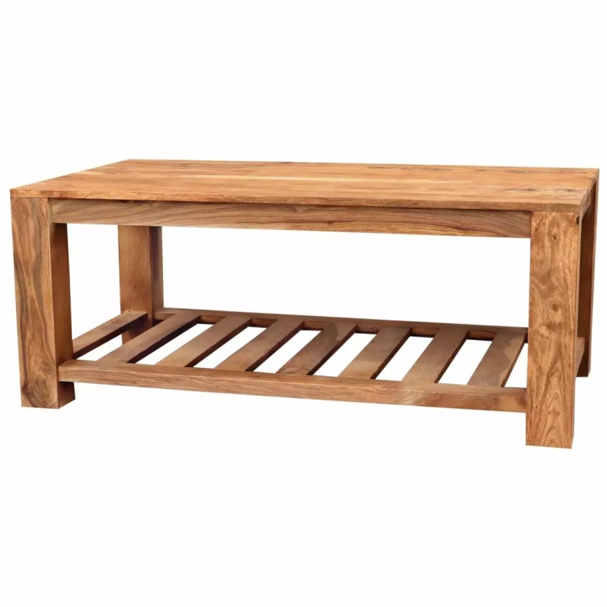 Sofabord RAMI 110x60 cm massivt træ/rosentræ