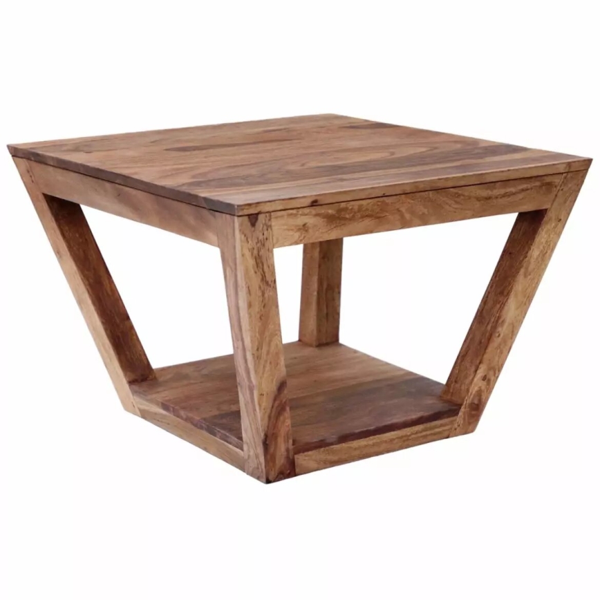 Sofabord RAMI 60x60 cm massivt træ/rosentræ