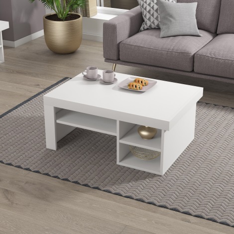 Sofabord REETA 40x92 cm hvid