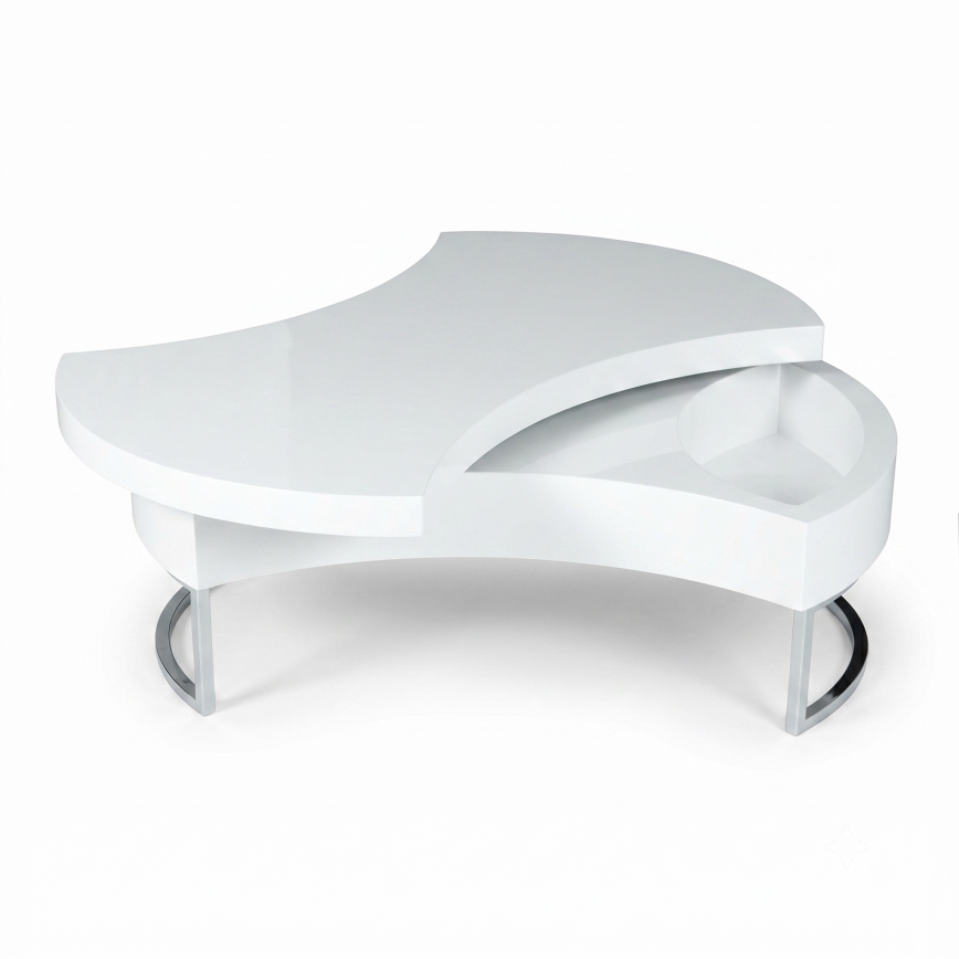 Sofabord REPOS 115x80 cm hvid