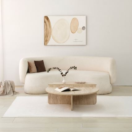 Sofabord REST, marmorlook, beige
