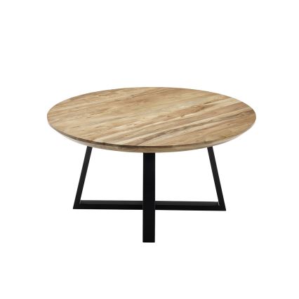 Sofabord RIVA Ø 90 cm akacietræ/sort