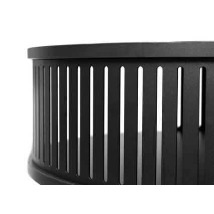 Sofabord ROENNI 44x75 cm sort/gylden eg