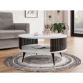 Sofabord ROENNI 44x75 cm sort/hvid