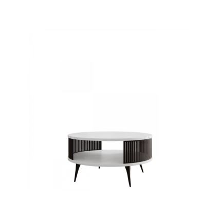 Sofabord ROENNI 44x75 cm sort/hvid