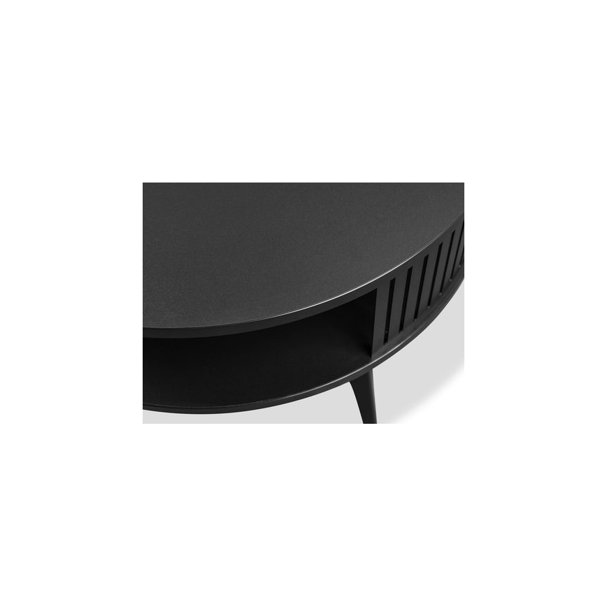 Sofabord ROENNI 44x75 cm sort/hvid