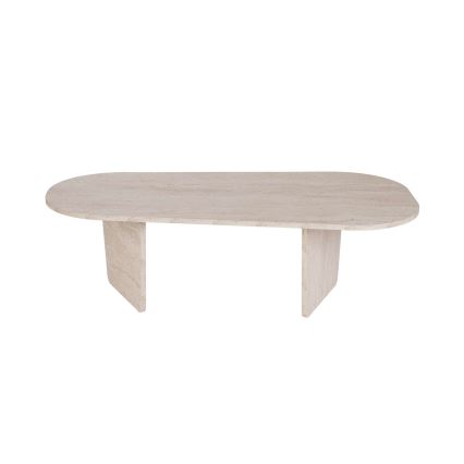Sofabord ROND 130x65 cm, beige