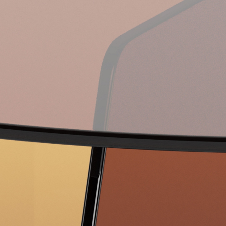 Sofabord SANOS 80 cm, røget brun