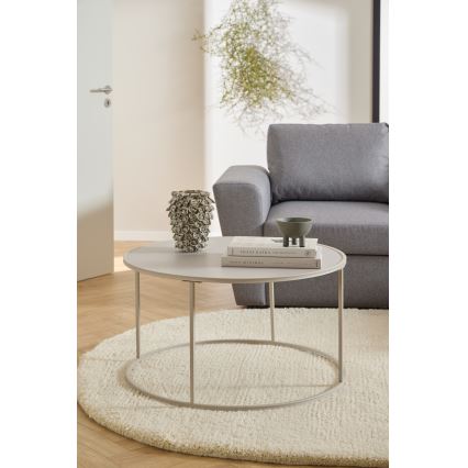 Sofabord SARON Ø 80 cm, grå