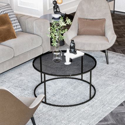 Sofabord STARTIS 60x44,8 cm sort