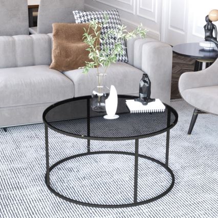 Sofabord STARTIS 60x44,8 cm sort
