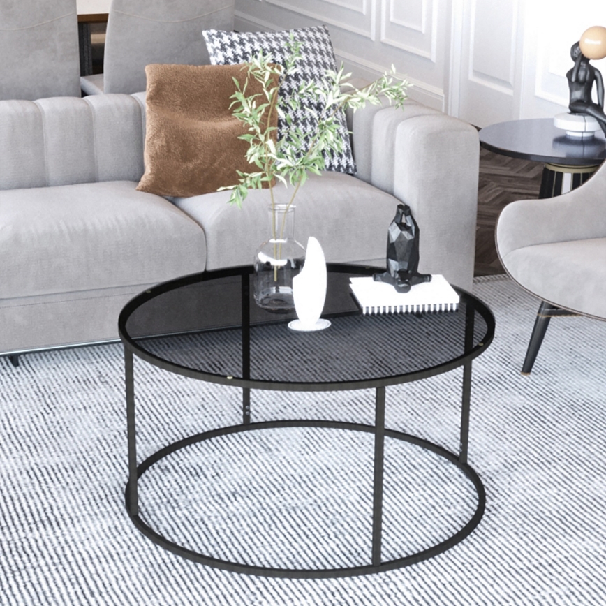 Sofabord STARTIS 60x44,8 cm sort