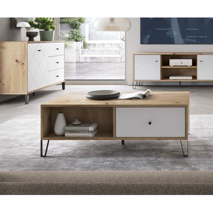 Sofabord SULA artisan-eg/hvid