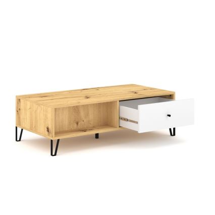 Sofabord SULA artisan-eg/hvid