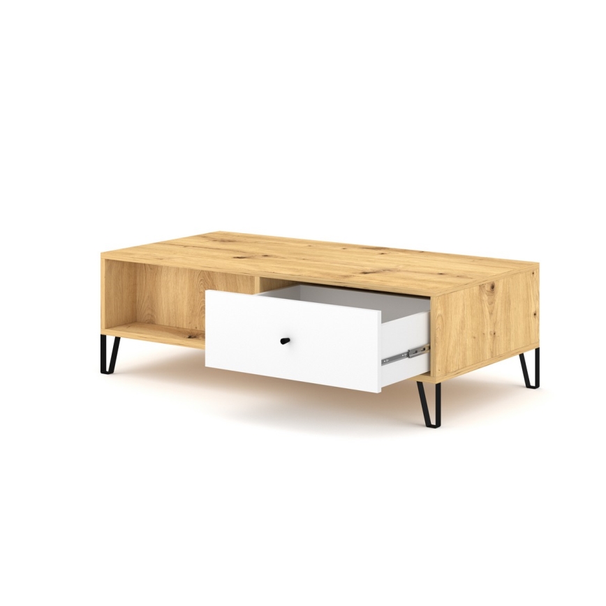 Sofabord SULA artisan-eg/hvid