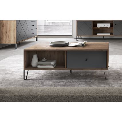 Sofabord SULA, craft eg/sort