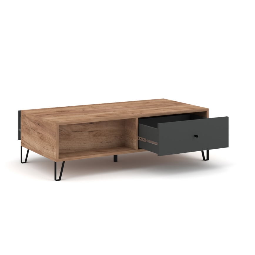 Sofabord SULA, craft eg/sort