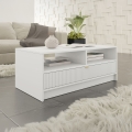 Sofabord TIRENO 100x40 cm hvid