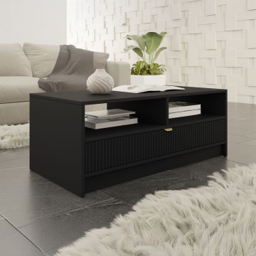 Sofabord TIRENO 100x40 cm sort