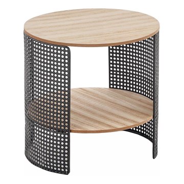 Sofabord TRAFICA 41x41 cm sort/beige