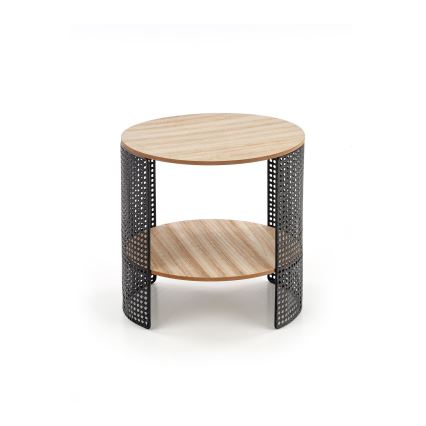 Sofabord TRAFICA 41x41 cm sort/beige