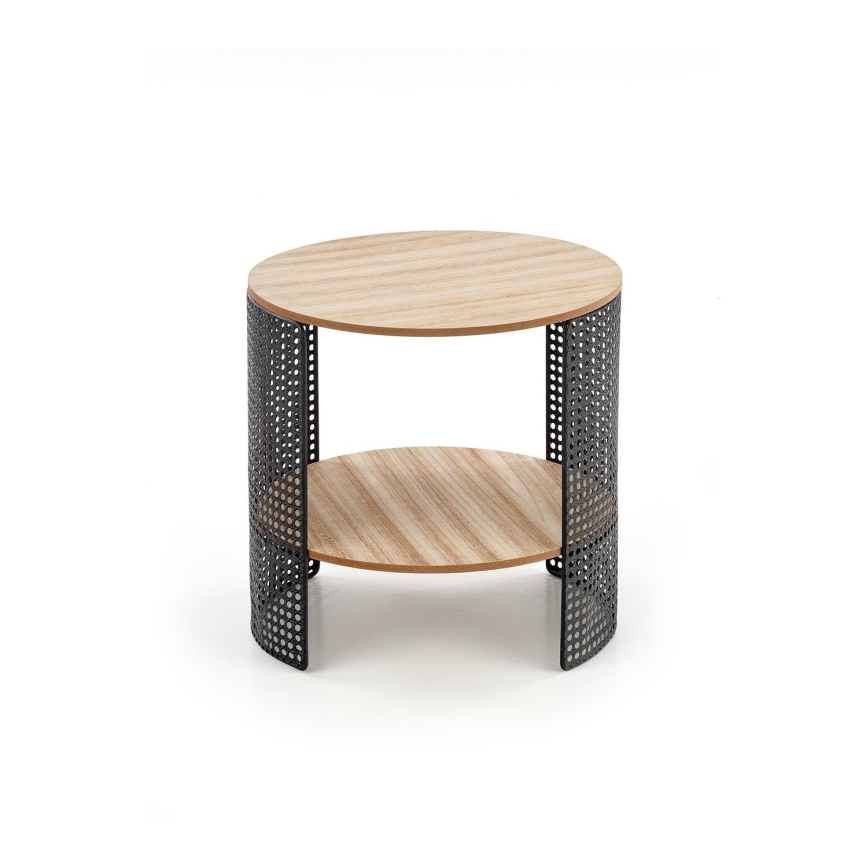 Sofabord TRAFICA 41x41 cm sort/beige
