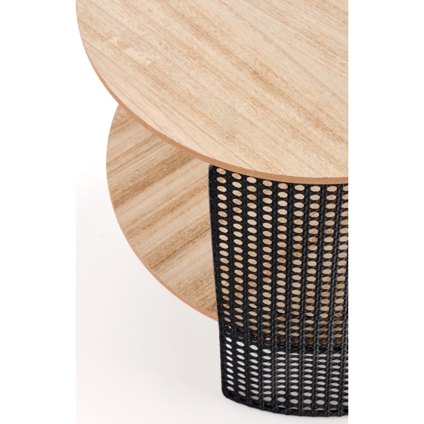 Sofabord TRAFICA 41x41 cm sort/beige