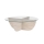 Sofabord VERE Ø 90 cm beige/gennemsigtig
