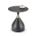 Sofabord VERO Ø 50 cm sort/guld