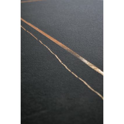 Sofabord VERO Ø 50 cm sort/guld