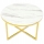 Sofabord VERTIGO 45x80 cm guldfarvet/hvid marmor