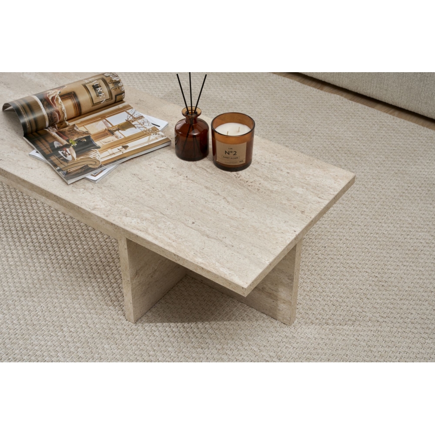 Sofabord VERUM 120x45 cm beige