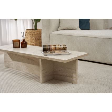 Sofabord VERUM 120x45 cm beige