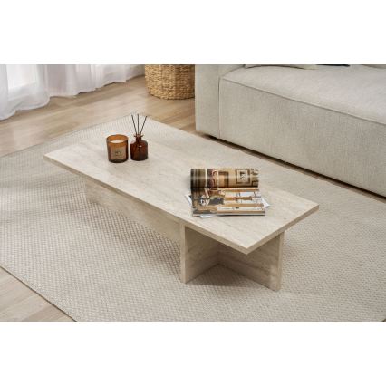 Sofabord VERUM 120x45 cm beige
